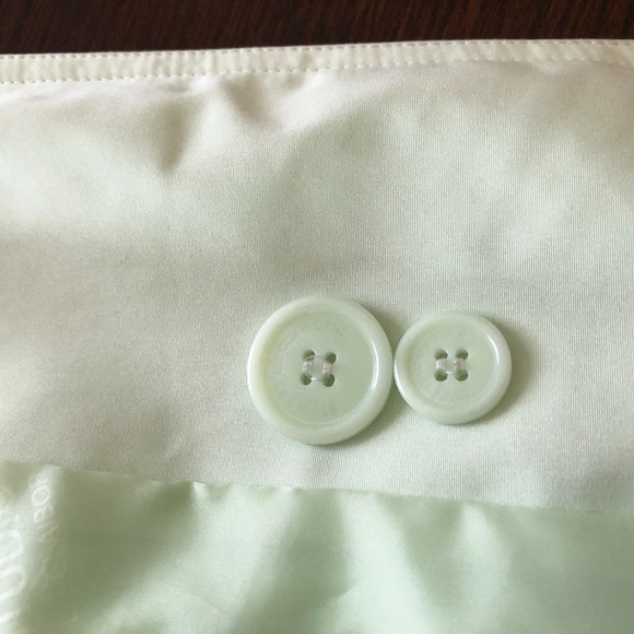 NWOT Liz Claiborne Studio Trench Coat, Size Small, Mint Green - Picture 13 of 14